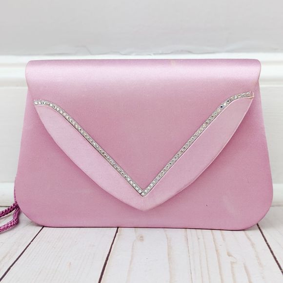 Dyeables Handbags - 3/$20 Vintage Dyeables Pink Envelope Purse Clutch